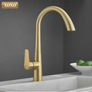 GobekUsa Black Single Handle Pull Out Kitchen Faucet Swivel 360° Water Mixer Tap