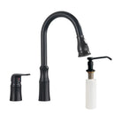 GobekUsa Brass Black Kitchen Faucet Pull Out Mixer Taps Hot/Cold Water Cranes