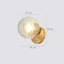 GobekUsa Iron Wall Lamp with Glass Ball, Elegant Sconce Light for Home Stairs and Reading