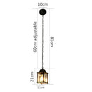 GobekUsa Garden Pendant Lamp: Waterproof Hanging Lantern for Courtyard and Balcony