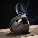 GobekUsa Cute Big Belly Frog Cartoon Ceramic Ashtray Decor Gift for Boyfriend