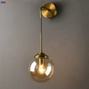 GobekUsa Glass Ball LED Wall Lamp for Nordic Modern Bedroom Lighting