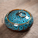 GobekUsa Glazed Porcelain Ashtray: Stylish Desk Decoration & Gift for Boyfriend