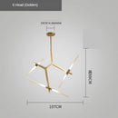 GobekUsa Gold LED Chandelier: Modern Nordic Lighting Fixture for Indoor Decor.