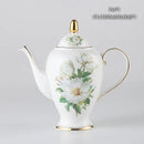 GobekUsa Bone China Tea Pot: Elegant European Porcelain Coffee Pot for Tea Lovers.