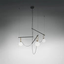 GobekUsa Glass Ball Pendant Light for Bedroom Bar Cafe Decor - Multi-Light Post-Modern Glass Lighting