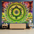 GobekUsa Grey Mandala Carpet Tapestry Wall Hanging Decor Hippie Yoga Mat Tapestries