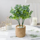 GobekUsa Eucalyptus Leaves Vase: Artificial Plants for Home, Christmas, Wedding, Garden, Floristics