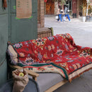 GobekUsa Bohemian Cotton Thread Knitted Blanket - Ethnic Throw with Tassel, Sofa Cover, Bed/ Wall Tapestry - Home Decor