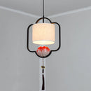 GobekUsa Chinese Cloth Chandelier for Bedroom, Dining Room, Corridor, Hotel - Light & Elegant