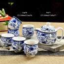 GobekUsa Ceramic Kung Fu Teapot with Dragon Design 350ml - Handmade Porcelain Tea Pot