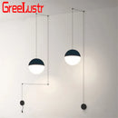 GobekUsa Geometric Glass Ball LED Pendant Chandelier Ceiling Lamp for Living Dining Bedroom