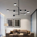 GobekUsa LED Wrought Iron Chandelier for Living Room Bedroom Interior Lighting