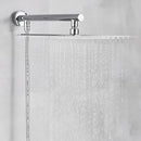 GobekUsa 10" Square Rainfall Shower Head Set with Stainless Steel Hose
