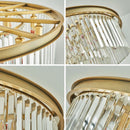 GobekUsa Crystal LED Ceiling Chandelier for Modern American Minimalist Décor