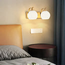 GobekUsa Brass Glass Wall Sconce Lighting, Classic Nordic Loft Interior Fixture