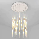 GobekUsa LED Chandelier: Stunning Loft Living Room Bedroom Kitchen Ceiling Light, Long Hanging Fixture