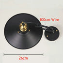 Vintage Black Iron Umbrella Pendant Light