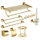 GobekUsa Gold Bathroom Hardware Set for Towels, Paper, Brushes, and More