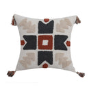 GobekUsa Boho Style Embroidered Pillow Cover with Tassels for Living Room & Bedroom