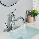GobekUsa Brass Basin Faucet with Swivel Spout & Single Handle Deck Mount