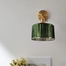 GobekUsa Green Glass Nordic Wall Sconce LED Light for Bedroom Bathroom Mirror