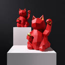 GobekUsa Lucky Cat Resin Statue: Modern Nordic Home Decor Figurine