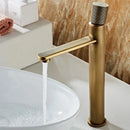 GobekUsa Antique Bronze Basin Faucet Hot & Cold Deck Mounted Brass Mixer Tap
