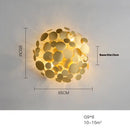 GobekUsa LED Golden Maple Leaves Wall Sconce for Bedroom and Corridor