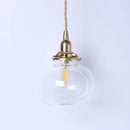 GobekUsa Glass Ball Pendant Light: Nordic Modern LED Lamp for Bedroom and Bathroom