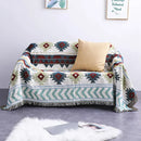 GobekUsa Geometric Tassel Sofa Cover - Bohemian Style Blanket Dust Cover