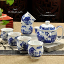 GobekUsa Ceramic Kung Fu Teapot with Dragon Design 350ml - Handmade Porcelain Tea Pot