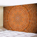 GobekUsa Brick Wall Texture Bohemian Mandala Wall Hanging Tapestry for Home Decor