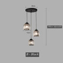 GobekUsa Crystal LED Pendant Chandelier for Dining Living Room Decor