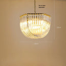 GobekUsa LED Glass Chandelier Hanging Lamps for Foyer - Modern Stainless Steel Design