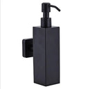 GobekUsa Black Stainless Steel Wall-Mounted Soap Dispenser