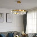 GobekUsa Golden Crystal Stainless Steel Chandelier for Dining Room