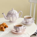 GobekUsa Elegant Porcelain Tea Set: Teapot, Cups, Saucers, High-Grade Coffee Pot, Perfect for Parties