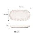 GobekUsa Ceramic White Glaze Dinnerware Set
