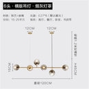 GobekUsa Glass Ball Bubble LED Chandelier for Modern Home Decor
