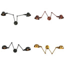 GobekUsa Double Swing Arm Wall Lights Bedside Sconce E27 Lighting Decor