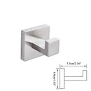 GobekUsa Brushed Nickel Bathroom Hardware Set: Robe Hook, Towel Rail, Bar Rack, Shelf, Tissue Holder