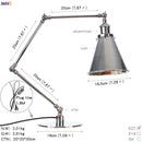 GobekUsa Industrial LED Table Lamp For Home Decor - US/EU Plug Switch, Loft Style