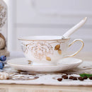 GobekUsa Elegant Ceramic Tea Cup Set 200ml British Porcelain Coffee Cup