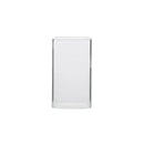 GobekUsa 370ml Transparent Glass Square Tea Milk Cup - Temperature Resistant Juice Cup
