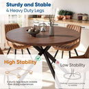Extendable Dining Table Set for 4 with Hidden Storage & Upholstered Chairs