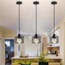 GobekUsa Iron Frame Retro Led Pendant Light for Kitchen Dining Living Room