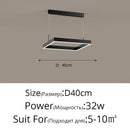 GobekUsa LED Chandelier: Modern Aluminum Luster Lamps for Bedroom, Hall, Dining, Living Room