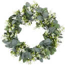 GobekUsa Eucalyptus Leaf Wreath - Home Decor, DIY, Wedding, Holiday & Living Room Accessory