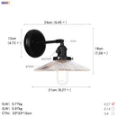GobekUsa Glass Ball Wall Light Switch Hallway Bathroom Mirror Stair Black Wall Sconce